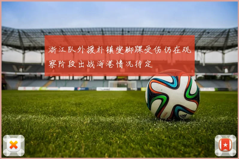 浙江队外援朴镇燮脚踝受伤仍在观察阶段出战海港情况待定